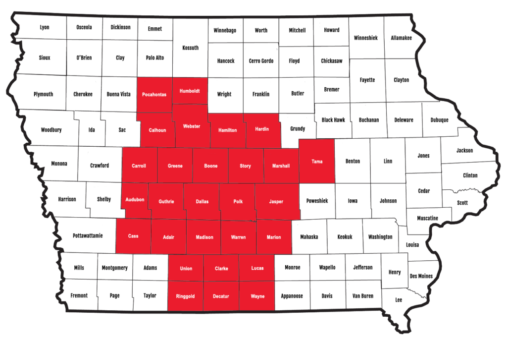 IBEW 347 Jurisdiction Map